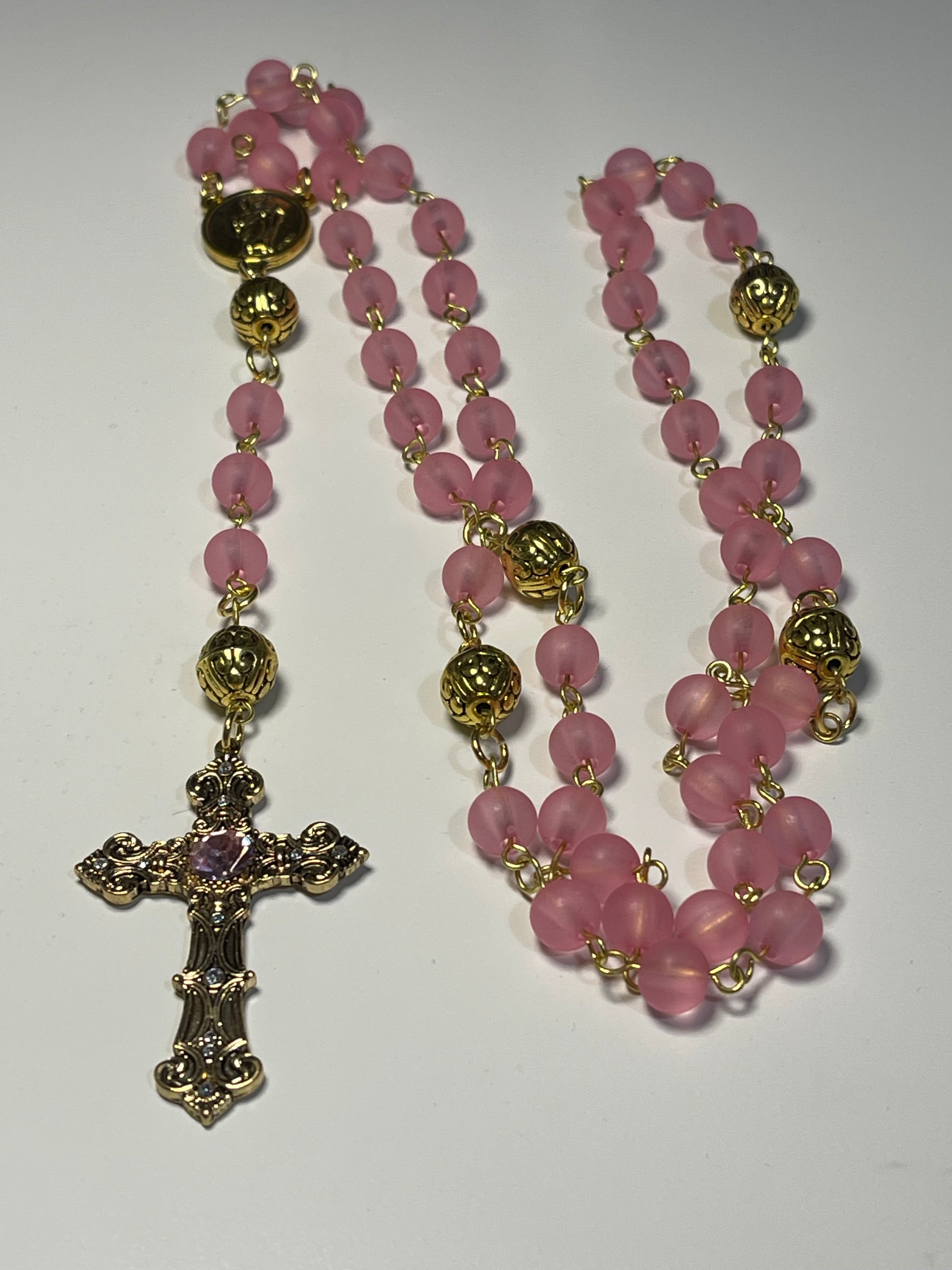Heavenly Pink Rosary Gift Set