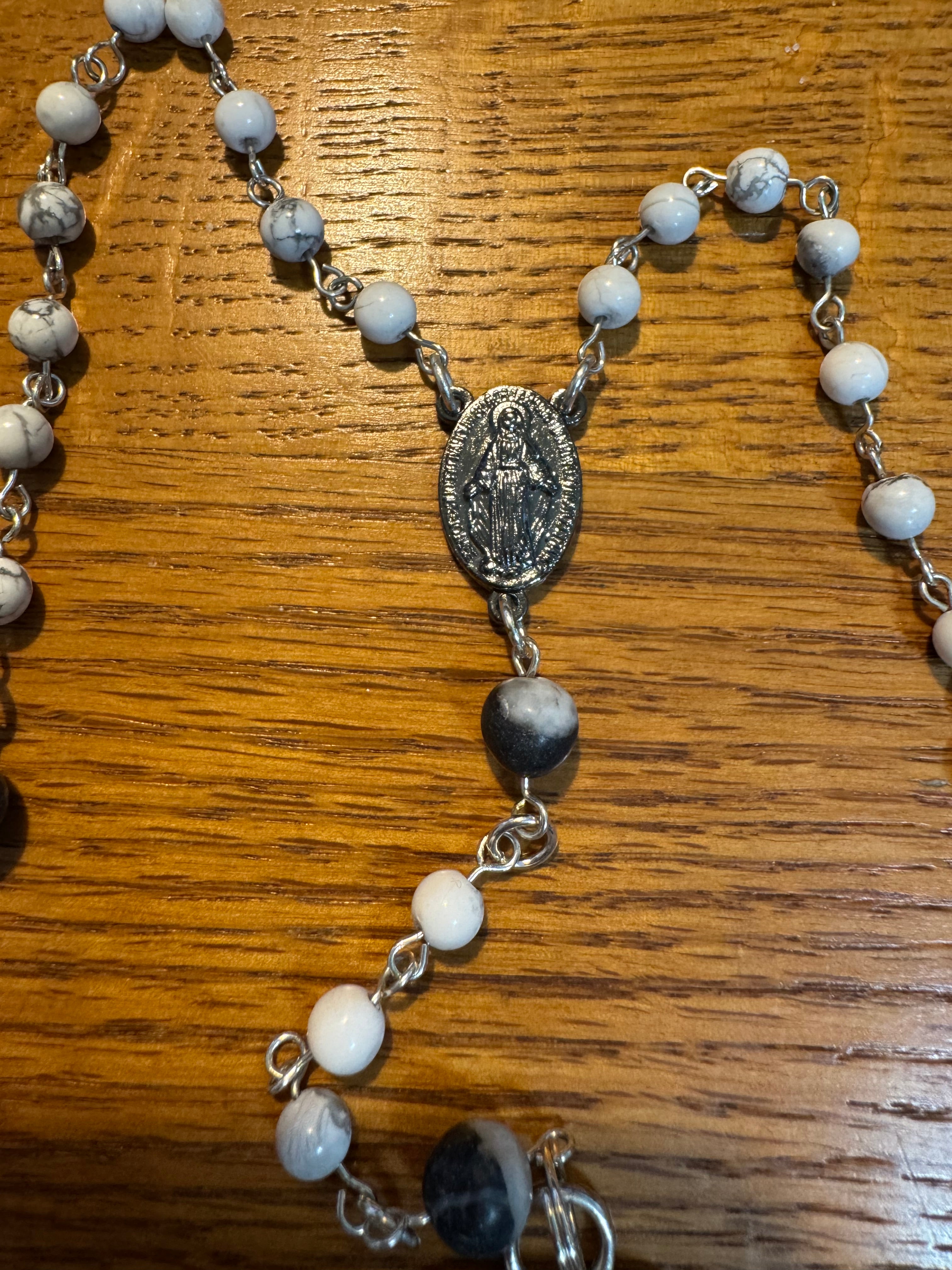 Artisan Marble Grace Rosary & Pouch Set