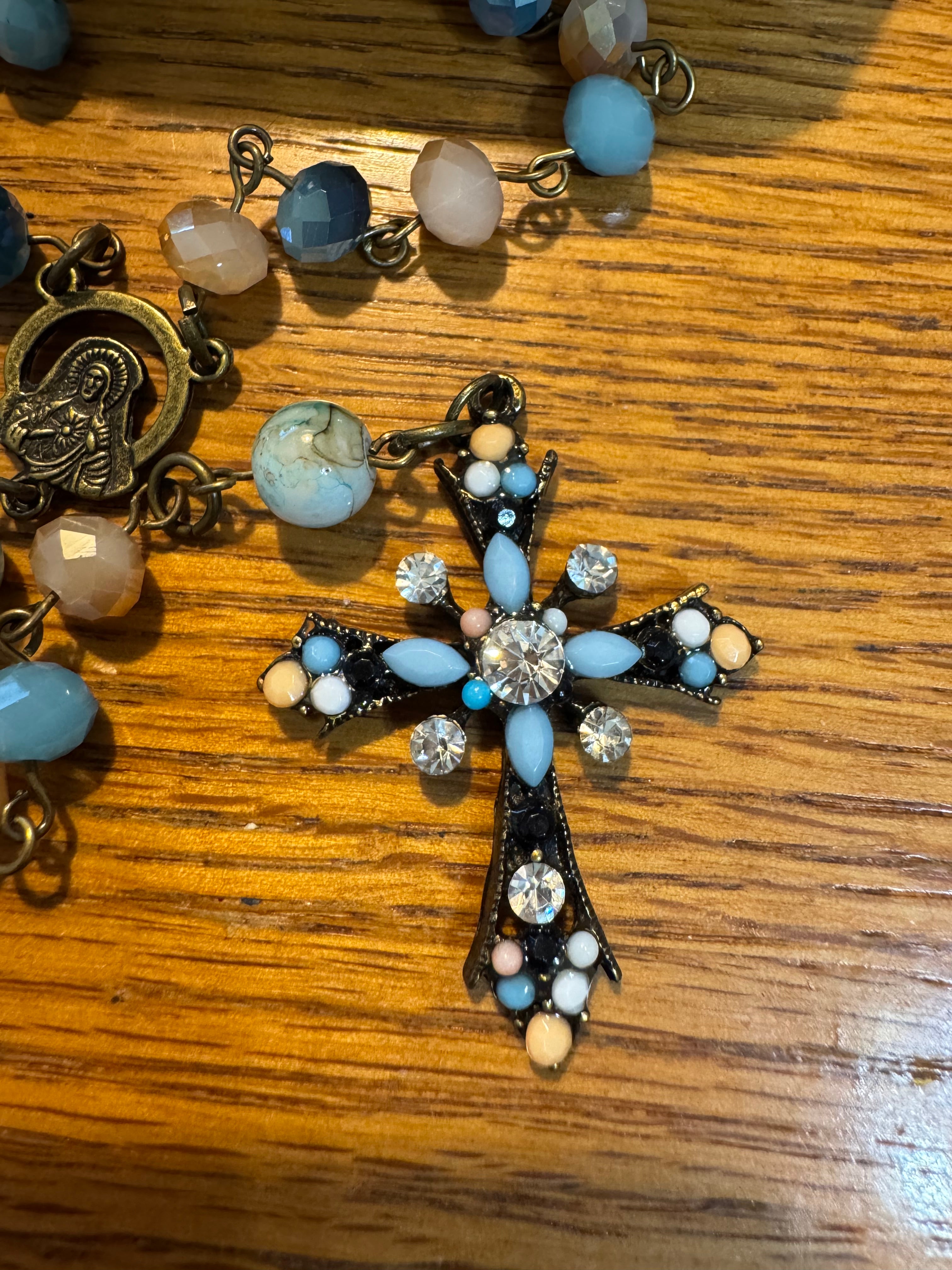 Brown Paisley Prayer Beads Carry Case