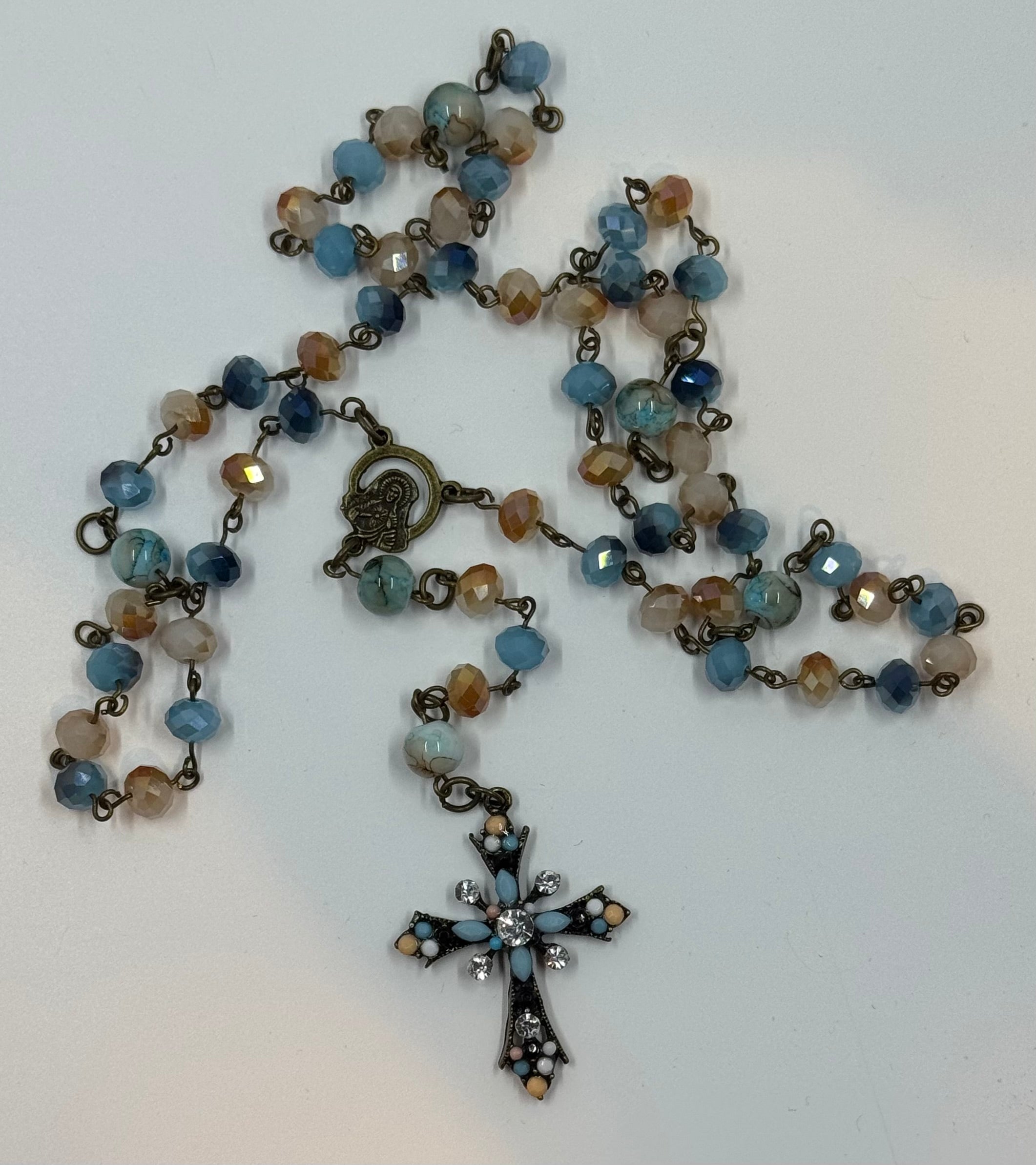 Brown Paisley Prayer Beads Carry Case